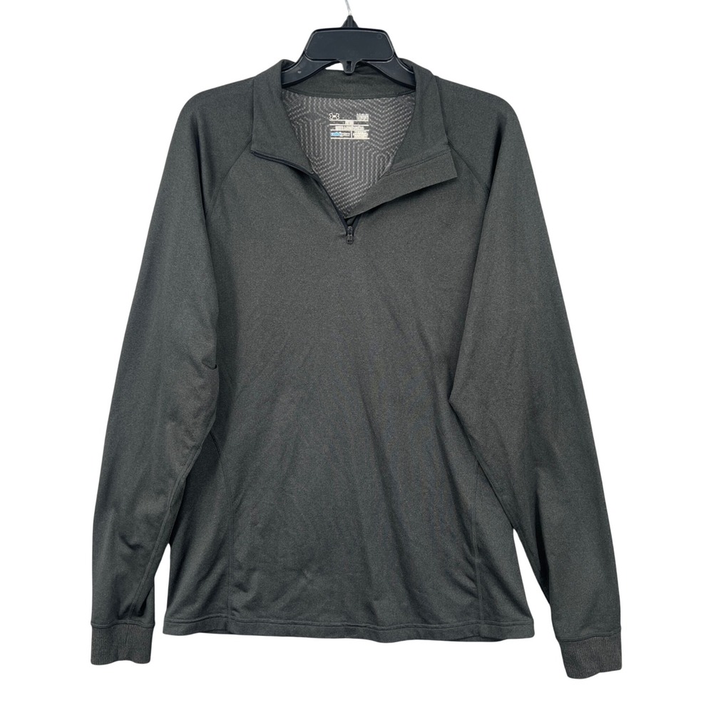 Under Armour ColdGear Fitted 1/4 Zip Pullover Jacket Size L Thermal Stretch